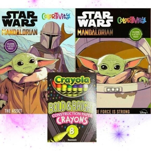 Disney Star Wars Mandalorian - Coloring & Activity Books (Set of 2 Books) - Picture 1 of 8
